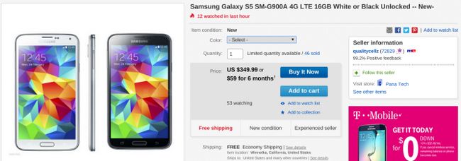 Fotografía - [Alerta Trato] Obtén una Desbloqueado AT & T Galaxy S5 en eBay por $ 315 con código de cupón